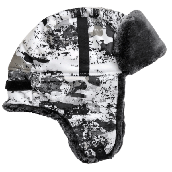 Шапка ушанка с меховой опушкой / алова / зима в Якутске