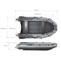 Лодка надувная Angler SKAT TRITON 370NDFi с интегрир. фальшбортом и пласт. транц в Якутске