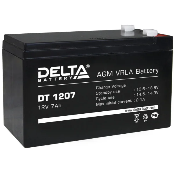 Аккумулятор Delta DT 1207 в Якутске