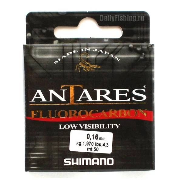 Леска зимняя Shimano Antares Fluorocarbon 30 м. 0,08 мм в Якутске