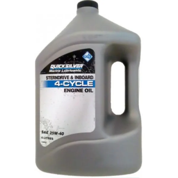Масло Quicksilver 25W-40 4л Sterndrive & Inboard 4-stroke synthetic blend в Якутске