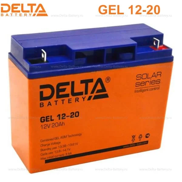 Аккумуляторная батарея Delta GEL 12-20 (12V / 20Ah) в Якутске